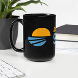 Black Glossy Shred Mug