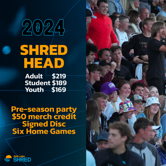 Shred Head Season Tickets 2024 - 6 games