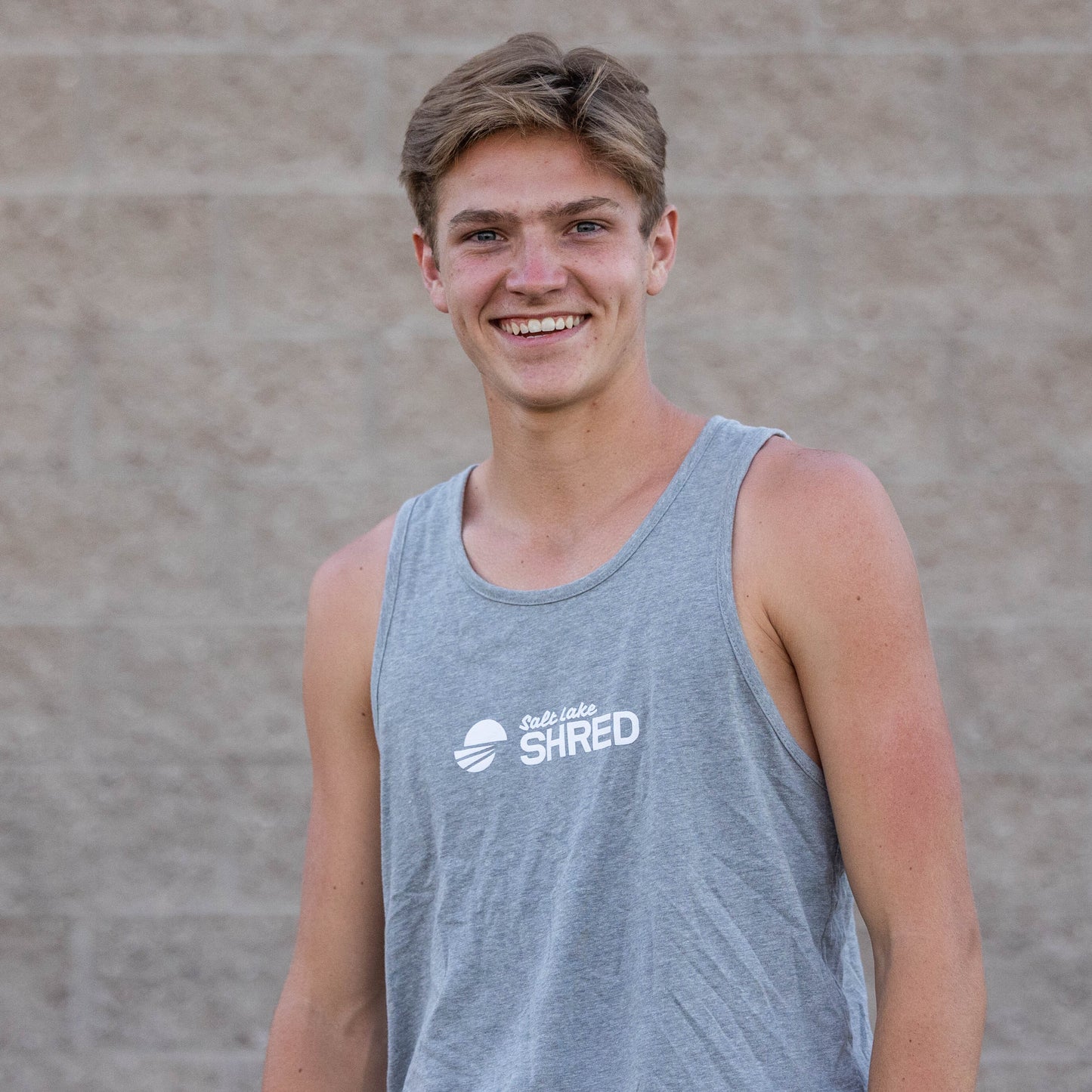 Light Grey Shred Tank