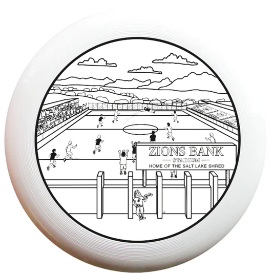 Color Me Zions Bank Stadium Frisbee