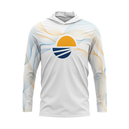 White Sunburst Sun Hoodie