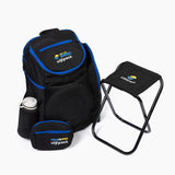 Ultipack Ultimate Frisbee Backpack w/ Disc Sleeve, Built-in Stool, Fanny Pack, Cleat Pocket