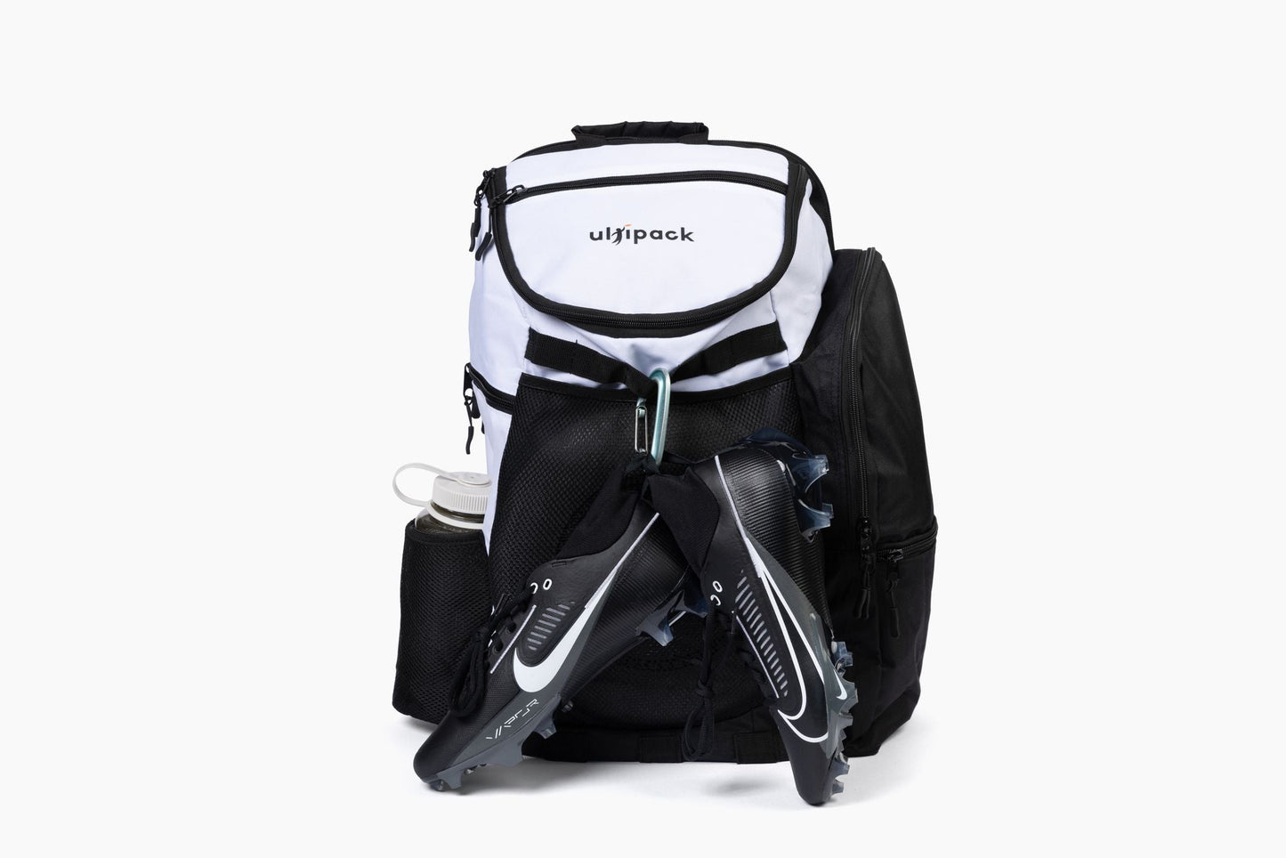 Ultipack Ultimate Frisbee Backpack w/ Disc Sleeve, Built-in Stool, Fanny Pack, Cleat Pocket