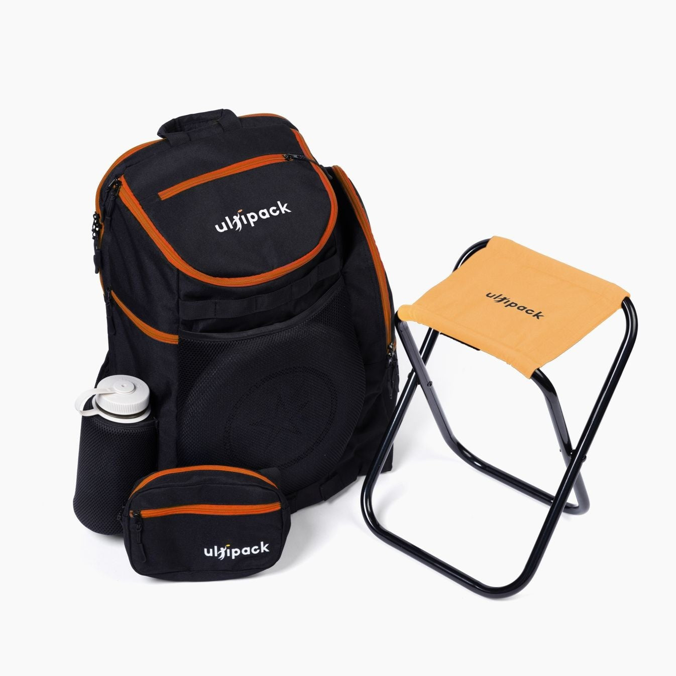 Ultipack Ultimate Frisbee Backpack w/ Disc Sleeve, Built-in Stool